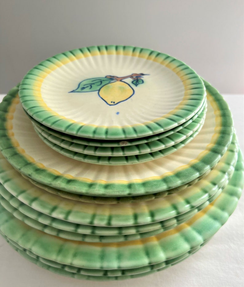 12PC STANGL Hand Painted Dinnerware 1940s STANGL Pottery Etsy