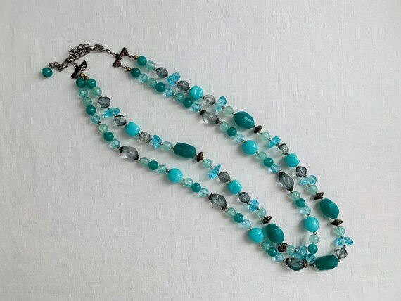 Vintage Carved Turquoise Massive Necklace Men Women Long