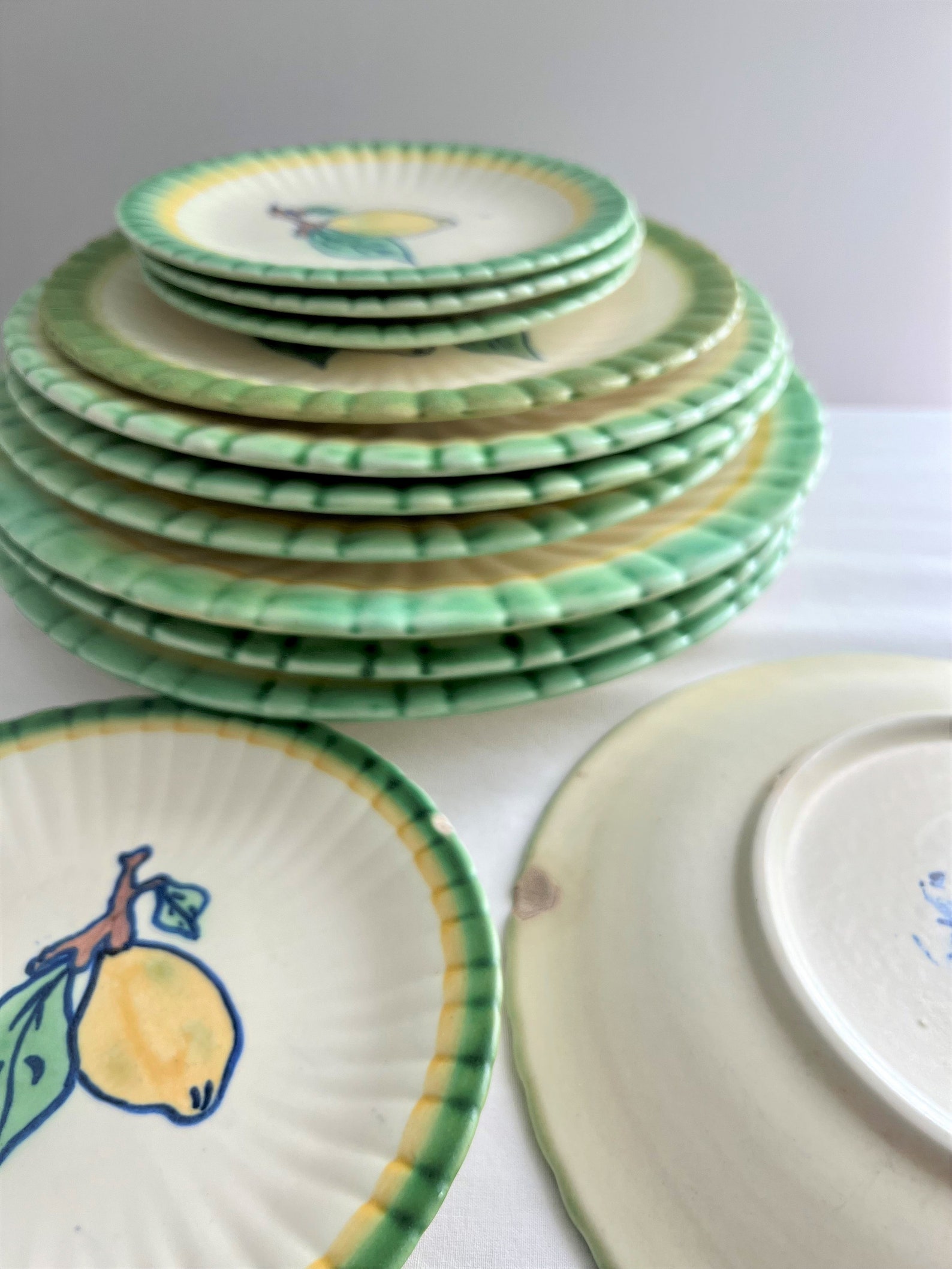 12PC STANGL Hand Painted Dinnerware 1940s STANGL Pottery Etsy