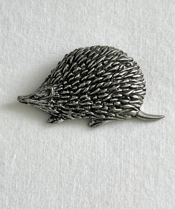 Long-Eared Hedgehog Hand-Embroidered Brooch Pin Long-Eared Hedgehog Hand-Embroidered Brooch Pin