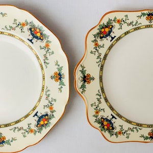 2 Antique Plates / Crown Ducal Ware England A.G. Richardson & Co