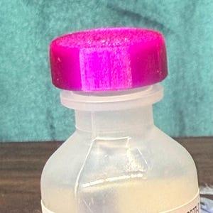 Larger Reusable 3D printed Vial Caps : Fits most 5 ml, 10 ml, 20 ml and 30 ml brand name bacteriostatic water vials.