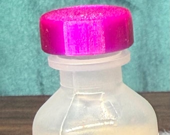 TWO Reusable 3D Printed Vial Cap: TPU, Fits 5-30ml Vials