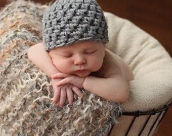 CROCHET PATTERN - Simplicity Beanie - Preemie to 3 Month - Fast and Easy  - Great Beginner Pattern - PDF 112 - Sell what you Make