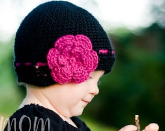 Crochet PATTERN - Gracefully Vintage Hat and Flower - All Sizes: newborn to adult - Easy - PDF 116 - Sell what you Make