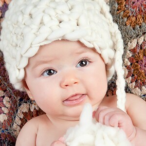 PATRÓN DE CROCHET - Gorro de lana Land of Nod - Tallas hasta 6 meses - MUY RÁPIDO y FÁCIL - PDF 109 - Vende lo que haces