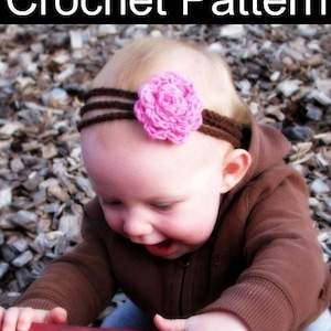 CROCHET PATTERN - Multi-Strand Rose Headband - Newborn to Adult - Very Easy Pattern - Great for Beginners - PDF 304 - Sell what you Make