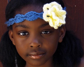 CROCHET PATTERN - Summer Bloom Headband - All sizes included - PDF 302 - Sell what you Make