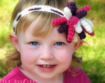 CROCHET PATTERN - Korker Bow Headband - Any Size - Easy - pdf 307- SELL what you make