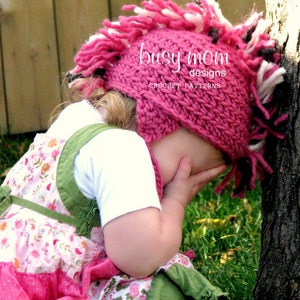 Crochet Hat PATTERN Punk Rock Mohawk Includes sizes from PREEMIE to Adults Fast and Easy Sell What You Make PDF 119 image 2