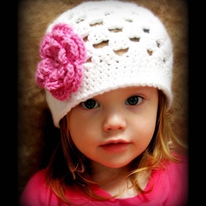CROCHET Hat PATTERN Spring Fling Beanie Quick and Easy All sizes included PDF 101 Sell what you Make image 1