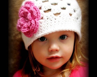 CROCHET Hat PATTERN - Spring Fling Beanie - Quick and Easy - All sizes included - PDF 101 - Sell what you Make