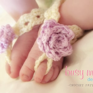 Crochet PATTERN - Barefoot Elegance - Barefoot Sandals - Footbands - Instructions included for all sizes - Easy - PDF 701