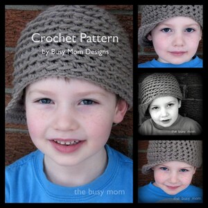 Crochet Hat PATTERN Backtrack Beanie REVERSIBLE Newsy Hat All sizes Easy Sell what you make pdf 102 image 4