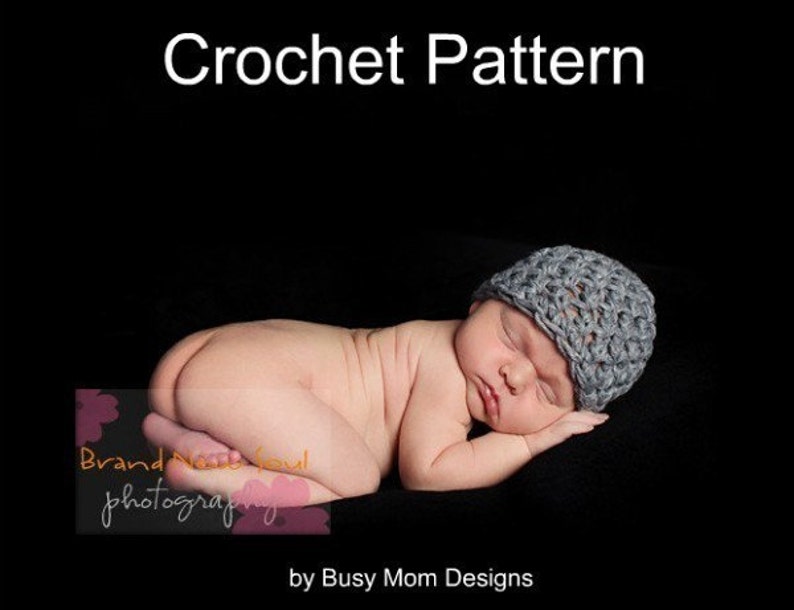 CROCHET PATTERN Simplicity Beanie Preemie to 3 Month Fast and Easy Great Beginner Pattern PDF 112 Sell what you Make image 2