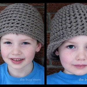 Crochet Hat PATTERN Backtrack Beanie REVERSIBLE Newsy Hat All sizes Easy Sell what you make pdf 102 image 5