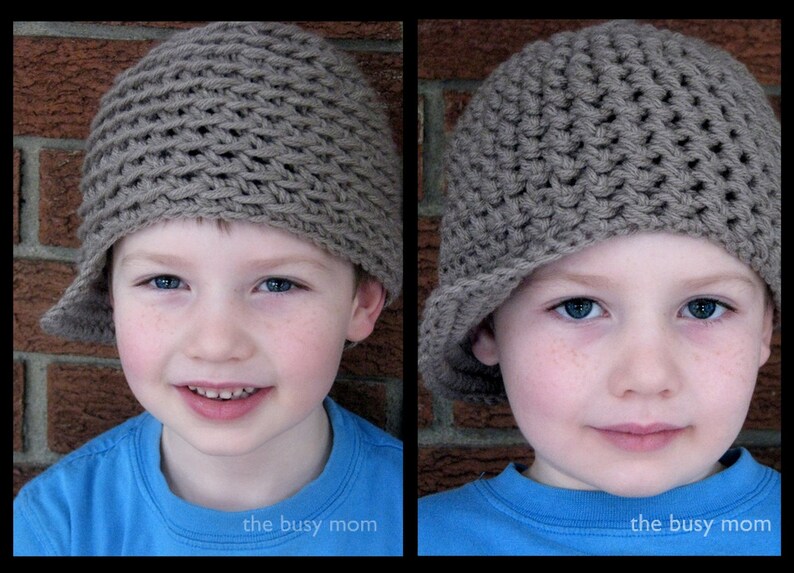 Crochet Hat PATTERN Backtrack Beanie REVERSIBLE Newsy Hat All sizes Easy Sell what you make pdf 102 image 5