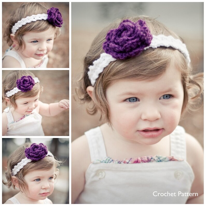 CROCHET Headband PATTERN elegance All Sizes - Etsy