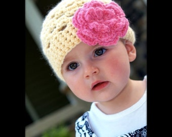 CROCHET PATTERN - Spring Fling Beanie - Quick and Easy - All sizes included from Baby to Adult - PDF 101 - Sell what you Make