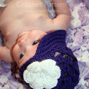 Crochet PATTERN Breezy Brimmer Newsboy, Open-Weave Beanie ALL sizes included: newborns to adults Easy PDF 115 Sell what you Mak image 5