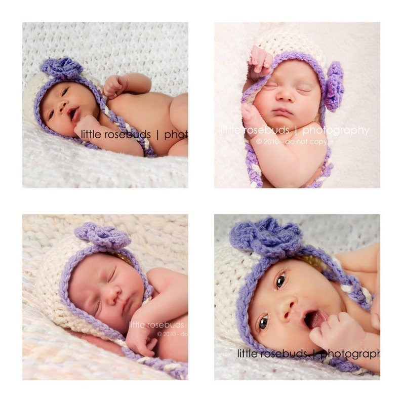 CROCHET PATTERN Snuggly Earflap Hat with Daisy Sizes to fit preemies to adults PDF 113 Sell what you Make image 5