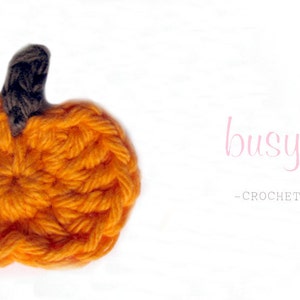 CROCHET PATTERN Simple Pumpkin Appliqué Motif Embellishment Great for any Autumn or Halloween Project PDF 206 image 5