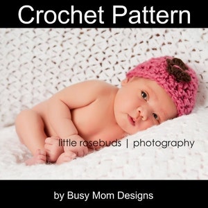 CROCHET PATTERN Simplicity Beanie Preemie to 3 Month Fast and Easy Great Beginner Pattern PDF 112 Sell what you Make image 4