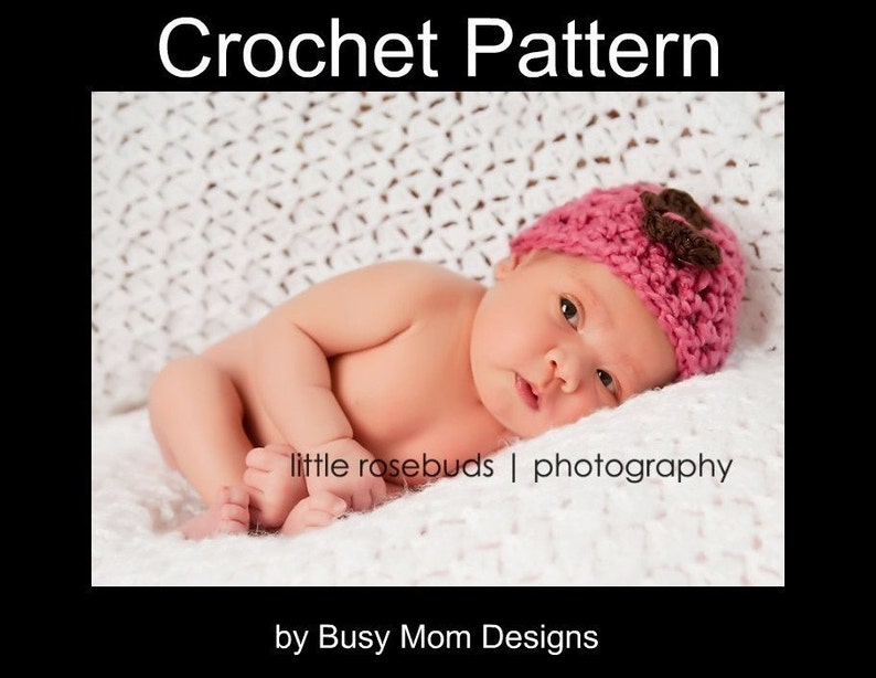 CROCHET PATTERN Simplicity Beanie Preemie to 3 Month Fast and Easy Great Beginner Pattern PDF 112 Sell what you Make image 4