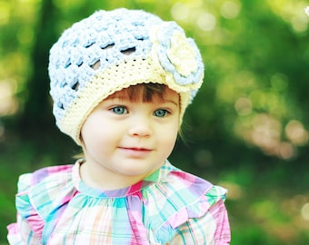 CROCHET PATTERN - Spring Fling Beanie - Quick and Easy - All sizes included from Baby to Adult - PDF 101 - Sell what you Make