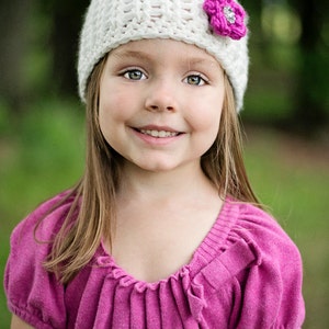 CROCHET PATTERN Blooming Beauty Flower Hat All sizes from preemie to adults PDF 125 image 1
