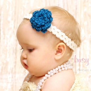 CROCHET Headband PATTERN Garden Party Headband All sizes included EASY pdf 308 Sell what you Make image 3