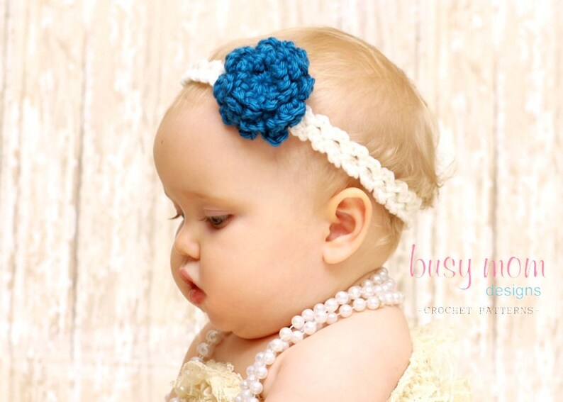 CROCHET Headband PATTERN Garden Party Headband All sizes included EASY pdf 308 Sell what you Make image 3