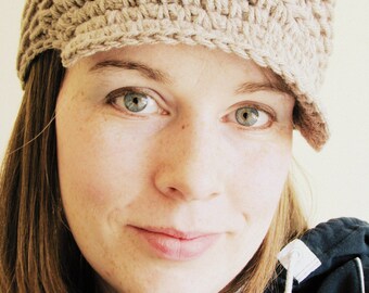 Crochet Hat PATTERN - Backtrack Beanie - REVERSIBLE Newsy Hat - All sizes - Easy - Sell what you make - pdf 102