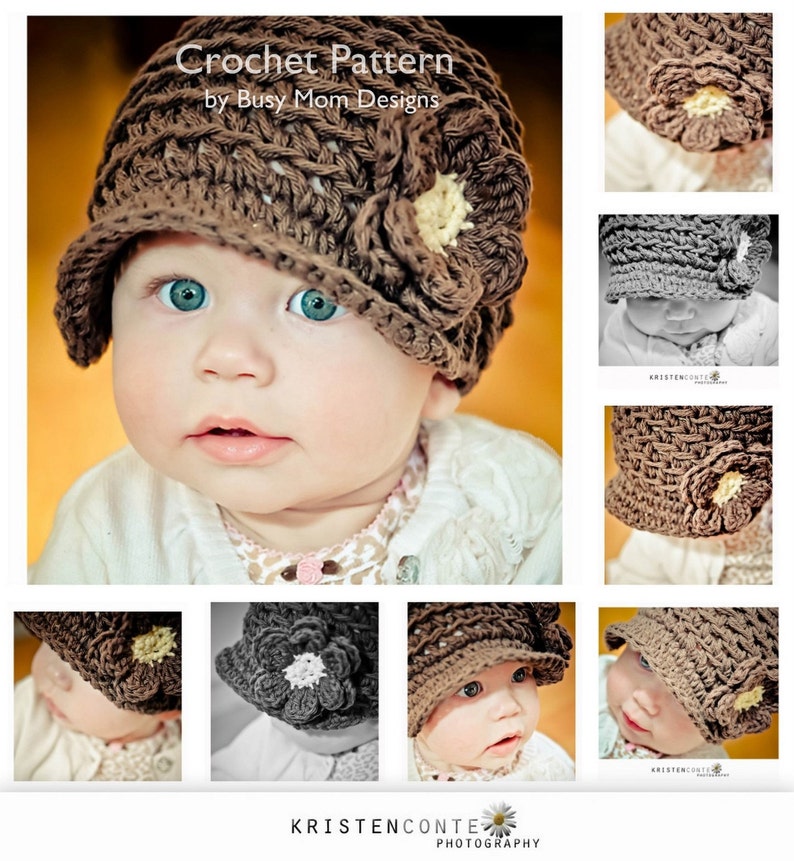 Crochet Hat PATTERN Backtrack Beanie REVERSIBLE Newsy Hat All sizes Easy Sell what you make pdf 102 image 2