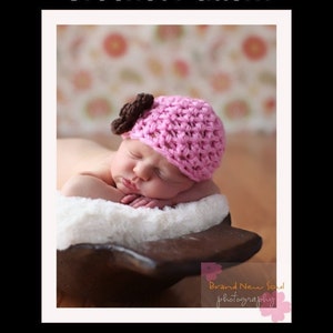 CROCHET PATTERN Simplicity Beanie Preemie to 3 Month Fast and Easy Great Beginner Pattern PDF 112 Sell what you Make image 3