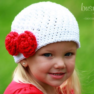 CROCHET Hat PATTERN the Bella Rose Beanie Sizes From - Etsy