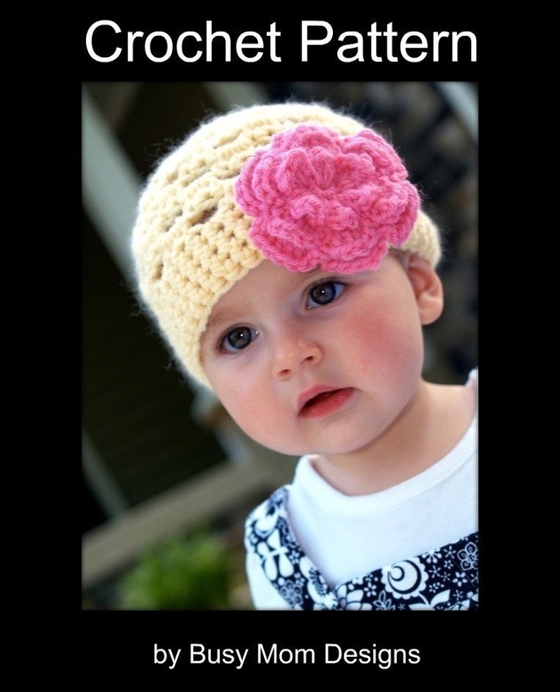 CROCHET Hat PATTERN Spring Fling Beanie Quick and Easy All sizes included PDF 101 Sell what you Make image 5
