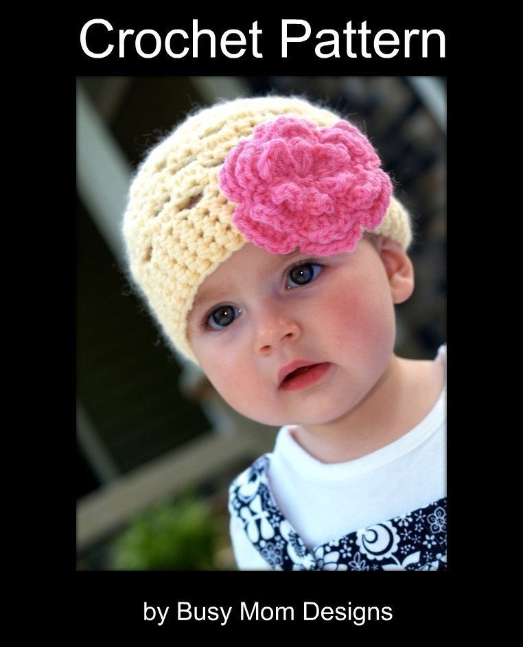 CROCHET Hat PATTERN - Spring Fling Beanie - Quick and Easy - All Sizes ...