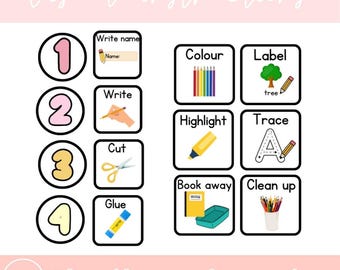 Visual Instructions | Classroom Management Visual Instruction Cards
