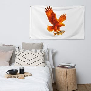 Polyester Wall Flag: Knitted Fabric Home Decor