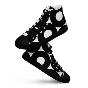 Men’s high top canvas shoes