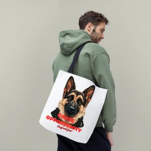 Dog Lover Tote Bag, Cute Dog Print Carrying Bag, Funny Dog Quote Tote, Gift for Pet Owners, Puppy Lover Bag, Reusable Dog Mom Tote,Best gift