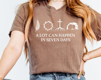 Comfort Colors Easter T-Shirt: Christian Bible Verse Graphic Tee
