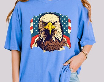 American Flag Eagle T-Shirt: Patriotic Memorial Day Tee
