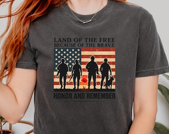 American Flag Heart Memorial Day Shirt: Patriotic Army Tee