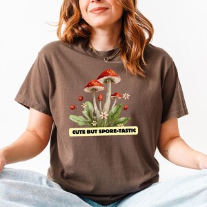 Mushroom Graphic Comfort Colors Tee: Spore-tastic Unisex Shirt