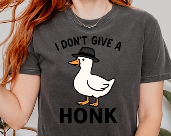 Vintage Goose Comfort Colors Tee: Trendiges übergroßes Grafik-T-Shirt