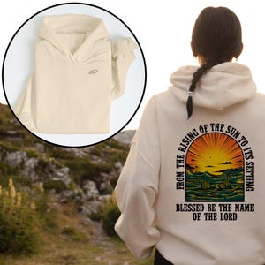 Western Christian Streetwear Hoodie Psalm 113:3 Hoodie Religious Cowgirl Christian Hoodie Bible Verse Hoodie Religious Gift For Christian
