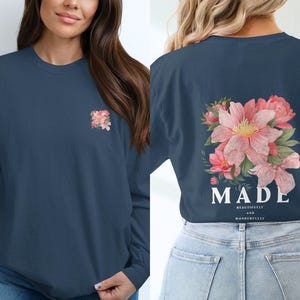 Fatto in modo meraviglioso e stupendo / Maglietta cristiana a maniche lunghe / Salmo 139 / Abbigliamento della fede nelle Scritture