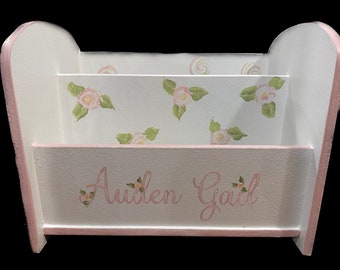 Child’s Bookcase, Bookstand, personalized gifts, bathroom nursery gifts, living room book holder. Girls or Boys